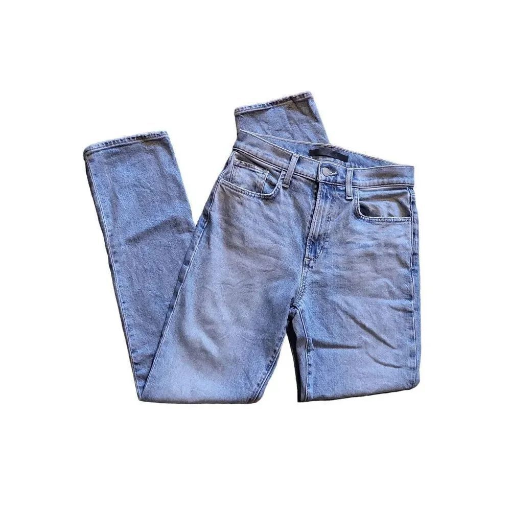 Joe's Jeans The Luna High Rise Cigarette Ankle Jean Blue Organic Cotton Blue Wom